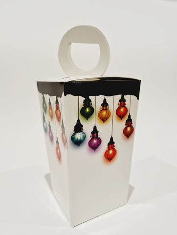 Garangao White box with Multi Color lamp - قرنقعوه صندوق ابيض مع مصباح متعدد الالوان